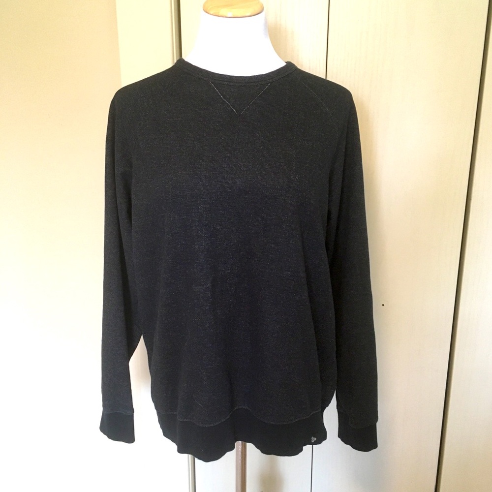 Pact Organic Black Sweatshirt Large Pullover